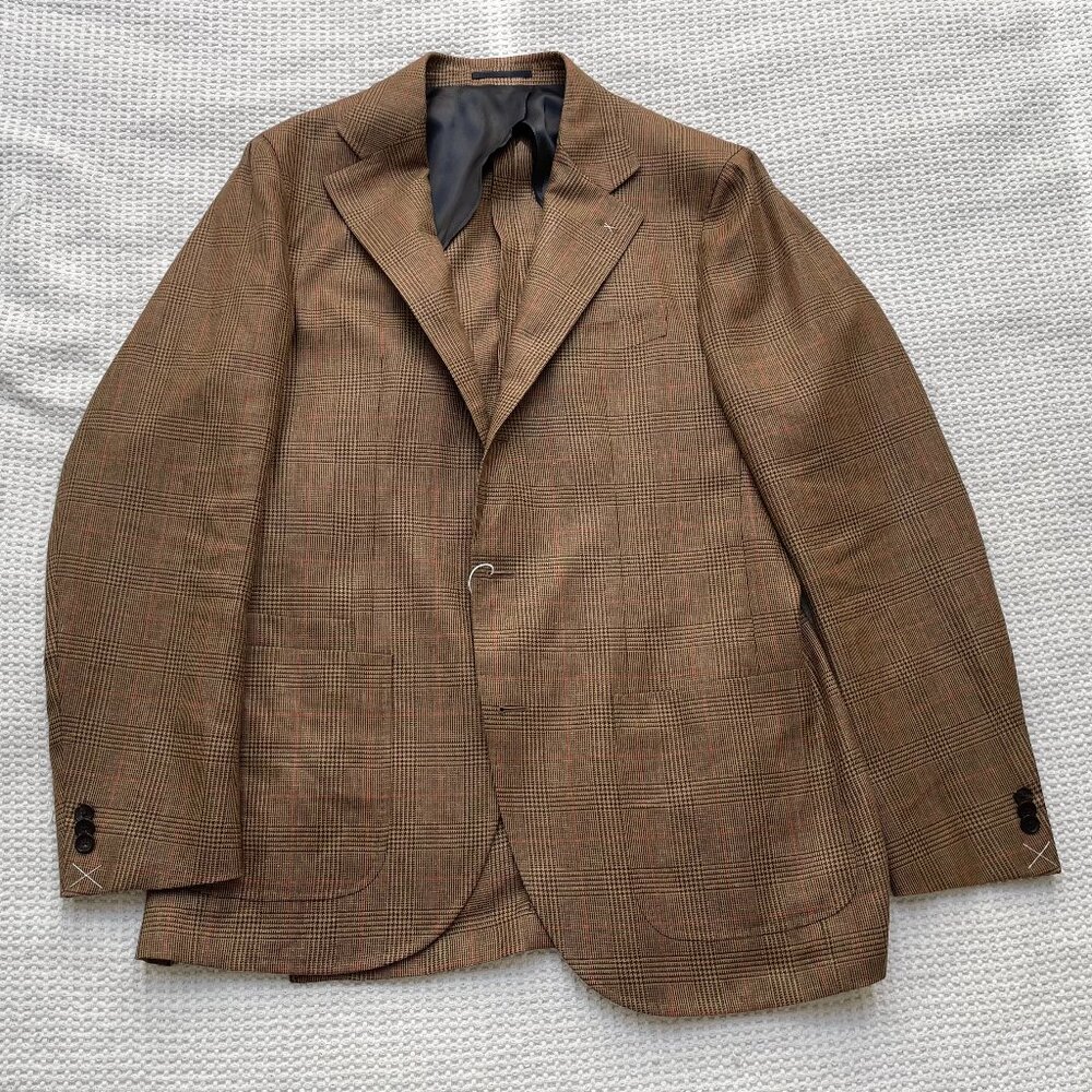 Spier Mackay Neapolitan Jacket - Abraham Moon Prince of Wales check - 44L